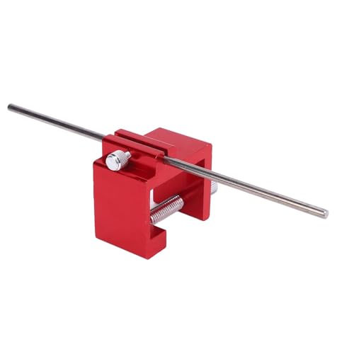 Keenso Motorcycle Chain Alignment Tool, Aluminum Alloy, Accurate Chain Adjustments, Universal for Motorcycles and ATVs (Red) - color: Red