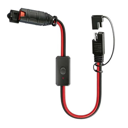 SAE Extension Cable Compatible with NOCO Genius Smart Battery Charger, 12-inch-14 AWG, SAE Connector Cable with Power Disconnect Switch Suitable for Motorcycles/ATVs/UTVs/Cars