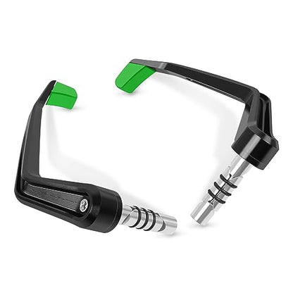Compatible with 7/8" 22mm Brake Clutch Lever Guard CNC Aluminum Green Motorcycle Handlebar Levers Protector Accessories - color: Green