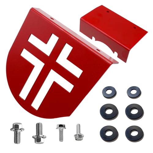 Upgraded Aluminum Mini Bike Clutch Cover Chain Guard Easy Disassembly&Lightweight for Predator 212cc 196cc Clone Engines for Coleman CT200U CT200U-EX CT100 BT200X (Red) - size: Lightweight, style: Red