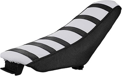 Electric Dirt Bike Seat Cover for Yozma In 10 E-Bike Non-Slip Soft Cushion Black - color: black background white stripes