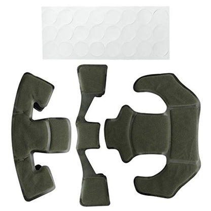 Tactical Helmet Pads - Universal Replacement Internal Memory Foam Pad Inserts for ACH, MICH, EXF Helmets - color: Black-1st