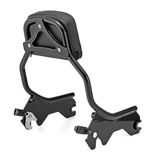 Mofun Short Passenger Backrest Sissy Bar Compatible with Harley Softail Street Bob FXBB,Heritage Classic FLHC FLHCS,Deluxe FLDE,Softail Slim FLSL 2018-2025,Gloss Black