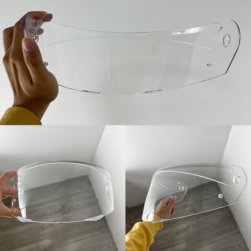 HJ-33 Helmet Visor For i90.Replacement Motorcycle Helmet Shield Compatible with HJC i90 (Clear) - color: Clear