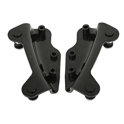 TCT-MOTORPARTS Black Detachable Backrest Sissy Bar w/Docking Hardware Kits Fit For Harley Touring Street Road Glide 2009-2013 - color: Black #1(2009-2013)