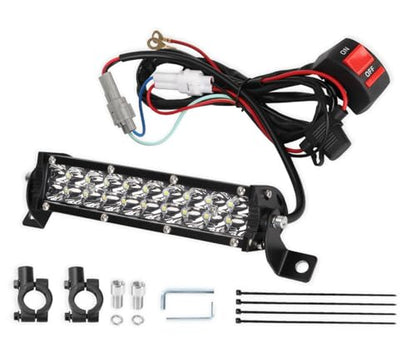 Dirt Bike Light Bar Headlight Motorcycle LED ATV Light ON/OFF Switch 60W Kit for CRF110 KLX110 TTR110 YZ250F Motocross Light ATV Headlight Assembly Part for Most 7/8" Handlebars with Mounting Brackets - color: ON/OFF Switch