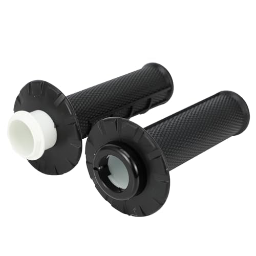 Motorcycle Lock-on Grips 7/8”Handlebar Handle Universal for KLX 140 KLX300R CRF250F CRF300L YZ250F YZ450F DRZ400 TW200 YFZ450 Dirt Pit Bike ATV Black - color: black