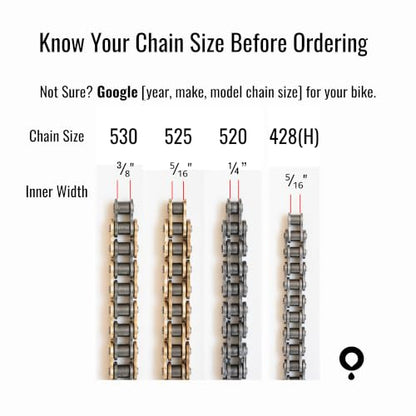 Oinker Motorcycle Chain Lube Applicator | Mess-Free Chain Wax, Chain Cleaner Attachment | for 520 Chain Size - size: 520 Chain Size