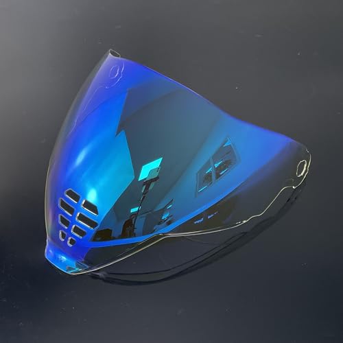 Airflite Shield Uv-protected For ICON IC-06 Airflite Face Shield Replacement Helmet Visor (Revo Clear Blue-day and night) - color: Revo Clear Blue-day and Night