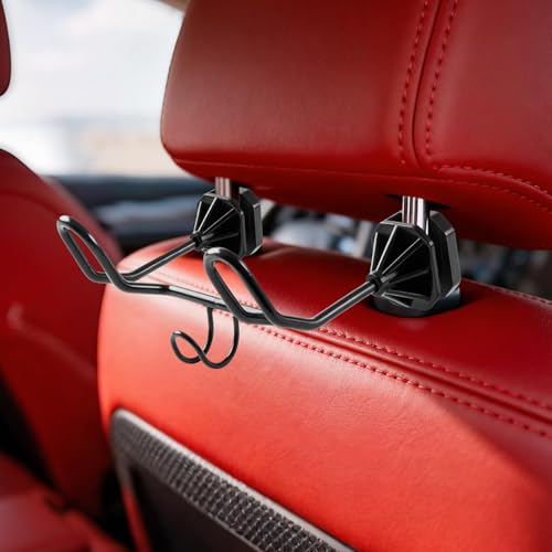 1 PCS Triple Hook Hard Hat Holder for Truck Seat Heavy Duty Metal Hard Hat Accessories Holder for Truck SUV Car Seat to Keep Helmet Safety Vest Bag Caps Car, Seat Back Hanger for Men Women - style: Triple Hook
