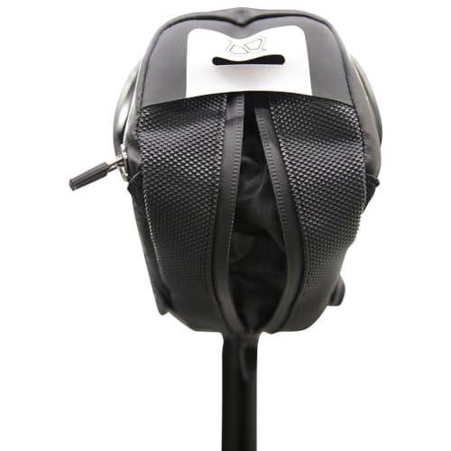 MSR Bicycle Seat Bag Black Bike Under Seat Saddle Bag for Mountain or Road Extra Storage and Taillight Mount