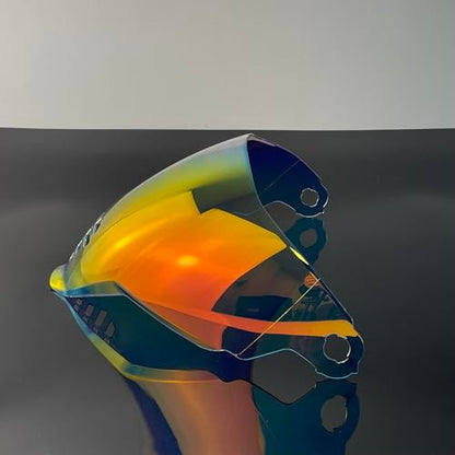 Airflite Shield Uv-protected For ICON IC-06 Airflite Face Shield Replacement Helmet Visor (Revo Clear Red-day and night) - color: Revo Clear Red-day and Night