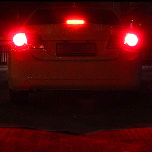 Alla Lighting 2800lm 3156 3157 LED Strobe Brake Lights Bulbs, Pure Red Xtreme Super Bright T25 Wedge 5730 33-SMD 12V Flashing Stop Lamps 3057 3457 4157 4057 3056 3057K 4057KX 3157LL