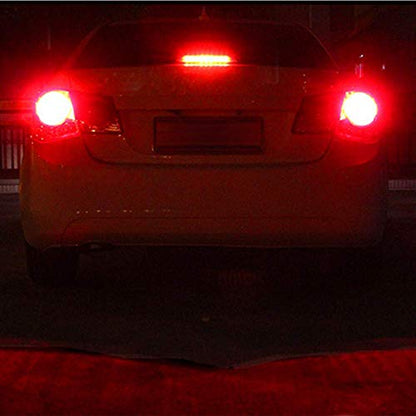 Alla Lighting 2800lm 3156 3157 LED Strobe Brake Lights Bulbs, Pure Red Xtreme Super Bright T25 Wedge 5730 33-SMD 12V Flashing Stop Lamps 3057 3457 4157 4057 3056 3057K 4057KX 3157LL