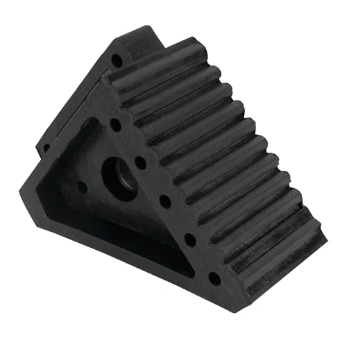 Performance Tool W41001 All Weather, Oil Resistant Solid Rubber Wheel Chock for Car, Travel Trailers, RV, Truck, and ATV