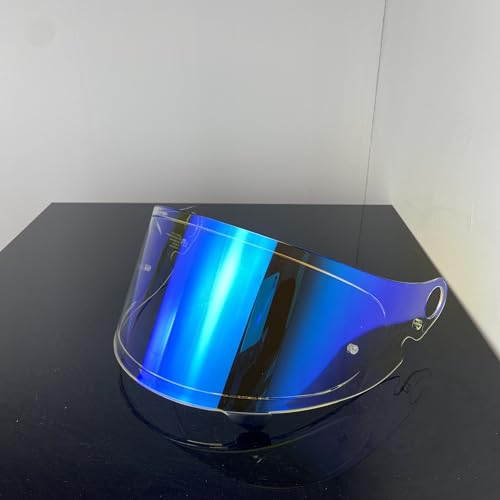CPB-1V Helmet Shield for GLAMSTER,Replacement Motorcycle Helmet Visor Compatible with GLAMSTER (Revo Clear Blue) - color: Revo Clear Blue