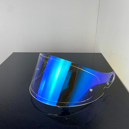 CPB-1V Helmet Shield for GLAMSTER,Replacement Motorcycle Helmet Visor Compatible with GLAMSTER (Revo Clear Blue) - color: Revo Clear Blue
