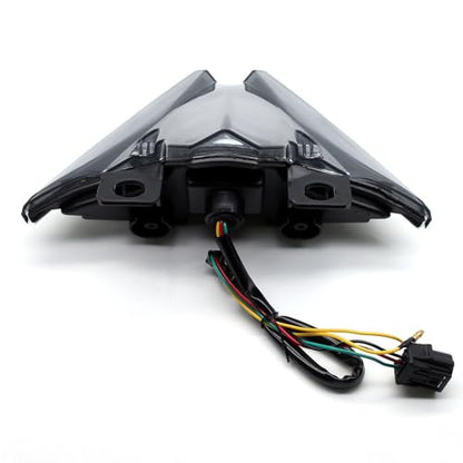 MZS Motorcycle LED Tail Light Compatible with EX 500 EX500 Z500 2024-2025, Integrated Turn Signal Blinker Running Brake Taillight Accessories Smoke - size: EX500/Z500