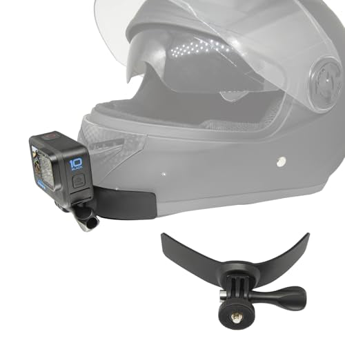 Suptig Helmet Chin Mount Helmet Mount for Gopro Mission 1 Pro Gopro Hero 13 12 11 10 9 8 Insta360 X5 X4 DJI Osmo 6 5 Pro 4 3 Action Camera, Bike Holder Mount, Motorcycle Helmet Chin Mount(2 Pack)