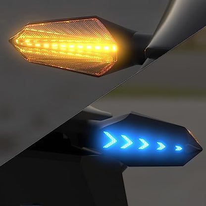 CYDZSW 2Pcs Motorcycle Turn Signals LED,Universal Motorcycle Blinkers Tail Lights Kit,Bright Rear Turn Signal for Dirt Bike Scooter and Powersports