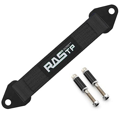 RASTP Limit Strap, Premium Quad Wrap Limit Strap Car Hauler Axle Straps Truck Wrecker Wheel Tie Down Strap with 10,000 Lb Webbing Strength (12 Inch, Black) - color: Black, size: 12 Inch
