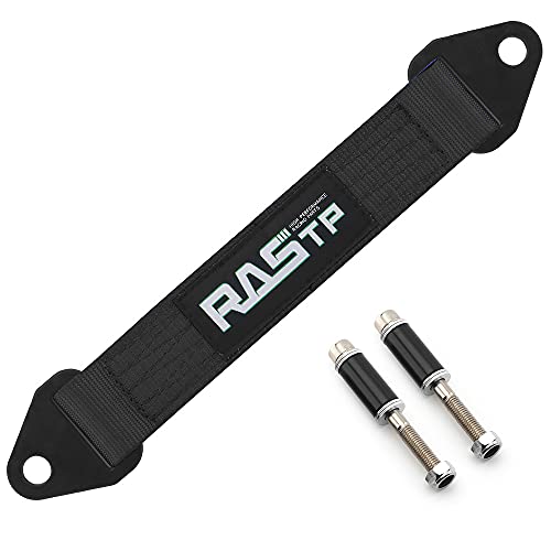 RASTP Limit Strap, Premium Quad Wrap Limit Strap Car Hauler Axle Straps Truck Wrecker Wheel Tie Down Strap with 10,000 Lb Webbing Strength (12 Inch, Black) - color: Black, size: 12 Inch