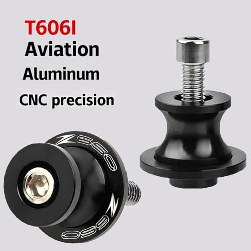For Z650 Ninja650 2017-2025 8MM Swing arm Spools Slider Stand M8 x1.5 Black for KAW&-ASA*KI NINJA 650 Z650 Z650RS Z900 2017 2018 2019 2020 2021 2022 2023 2024 2025 - color: black