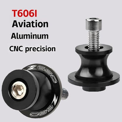 For Z650 Ninja650 2017-2025 8MM Swing arm Spools Slider Stand M8 x1.5 Black for KAW&-ASA*KI NINJA 650 Z650 Z650RS Z900 2017 2018 2019 2020 2021 2022 2023 2024 2025 - color: black