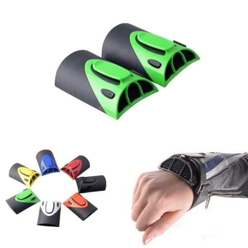 Goldfire Cooling Arm Sleeves 1 Pair Motorcycle Cooling System Jacket Sleeve Vent for Riding Warm Weather Accessories - color: Green Motorcycle Jacket Cooling Sleeve Vent