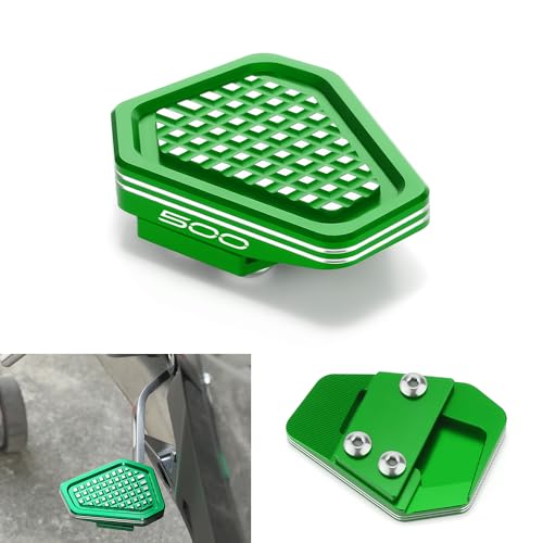 Modeer Motorcycle Widening Foot Brake Pedal Extension Compatible with Z500 2024 2025 Enlarge Anti-Slip Peg Extender Plate z 500 Accessories (green) - color: green, size: Z500