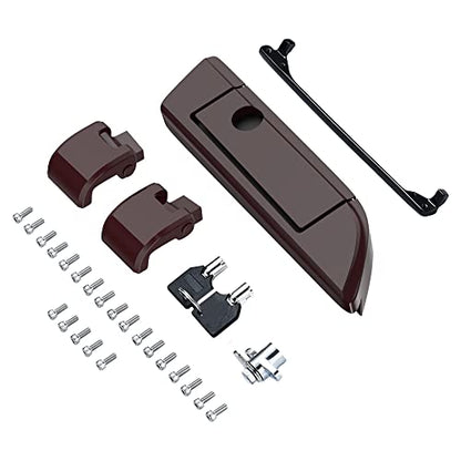 Moto Onfire Billiard Burgundy Tour Trunk Luggage Latches Hinges Fit for AB Harley Touring Razor Chopped King Tour Trunk Luggage - color: Billiard Burgundy