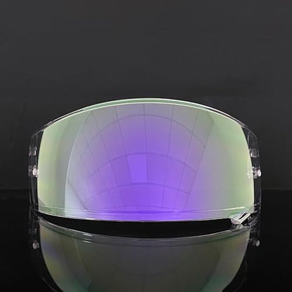 Neotec 2 Helmet Visor Replacement for,CNS-3 UV Protection Helmet Face Shield Compatible with SHOEI Neotec 2(Revo Clear Purple-Day and Night Use) - color: Revo Clear Purple-day and Night Use