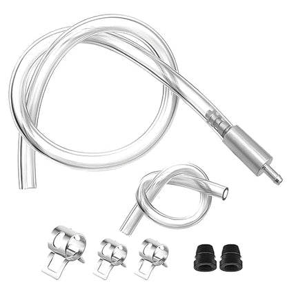Car Brake Bleeder Hose, Brake Bleeder Kit with One Way Check Valve, Brake Fluid Bleeder Hoses Replacement, Universal Brake Bleeder Tool Car Accessories for Car Motorbike Bike - color: Brake Bleeder Hose