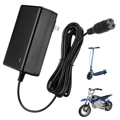 24V Electric Scooter Razor Charger for Razor MX350 Dirt Bike MX400 Dirt Rocket PR200, E100 E200 E300 E500 Quad Pocket Mod Sports Mod Motorcycle 24V 2000mA Charger