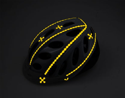 RydeSafe Reflective Decals - Hexagon Kit - Large - color: Yellow