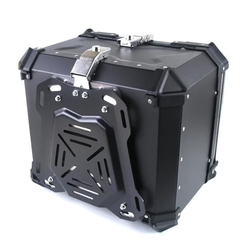 Motorcycle Box 1Pc 45L 55L 65L Motorcycle Top Rear Luggage Box Bracket Plate Trunk Boot Quick Release Base Plate Shelf Holder Aluminum Fashionable (Color : 55L 65L) - color: 55l 65l