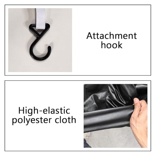 Motorcycle Cover Soft Stretch Waterproof Motor Cover Dustproof Durable Motorbike Cover for Indoor and Outdoor, 96 inches - size: 96 x 49 x 41 inches