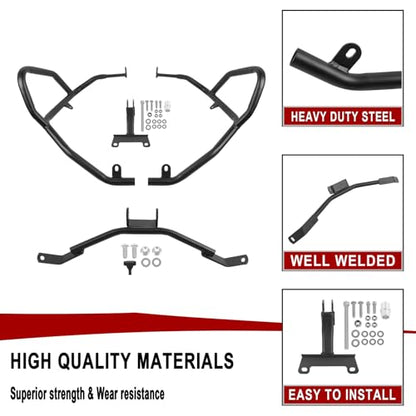 Highway Crash Bar Engine Guard Compatible with Honda CRF1100L CRF 1100L Africa Twin Adventure Sports DCT 2024 2025 (upper) - size: upper