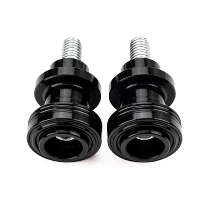 M8 Swingarm Spools Sliders, CNC Billet Aluminum Universal Paddock Rear Stand Screws Bobbins, Fits for CBR600RR CBR1000RR, GSXR600/750/1000, ZX6R ZX10R Z650 Z900, SV650,S1000RR– 2 PCS (Black) - color: Black