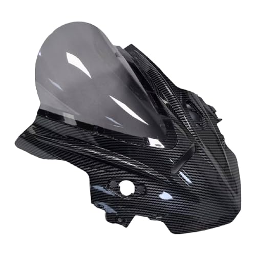 Motorcycle Windshield Windscreen for 675SR CF675SR CF 675SR-R, Motorcycle Double Bubble Windscreen Screen Wind Deflectors Accessories - color: Carbon
