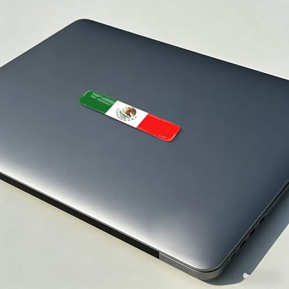 4-Pack Mexico Flag 3D Epoxy Car Stickers – Reflective Waterproof Decals for Cars, Trucks, Motorcycles, Helmets, Laptops & More, Durable Mexican Pride Auto Accessories
