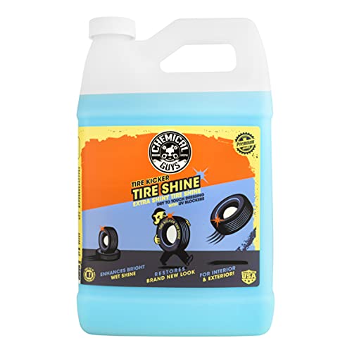 Chemical Guys Tire Kicker Sprayable Extra Glossy Tire Shine Spray, Dry-to-Touch Dressing - Restores Wet Look to Rubber, Vinyl, and Plastic, Safe for Cars, Trucks, Motorcycles, RVs, and More - 128 oz - size: 128 fl Oz, style: Only