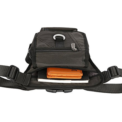 Waterproof Airsoft Tactical Drop Leg Pouch Bag Panel Motorcycle Bag - color: A-Black