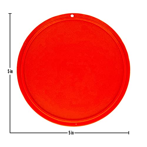 Motorcycle Kickstand Pad. Universal Fit. (Large) (Red) - color: Red