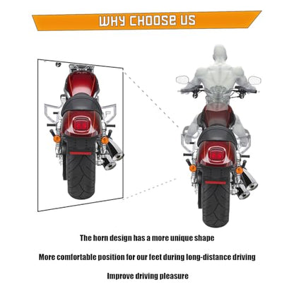 Kinglemc Crash Bar Engine Guard Highway Freeway Bar for Harley V-Rod Vrod Night Rod Muscle VRSC VRSCF VRSCA (Chrome) - color: Chrome