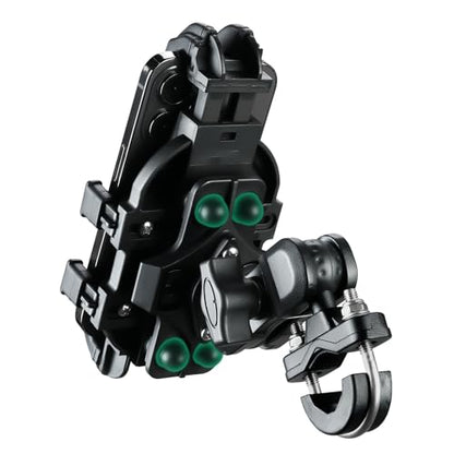 ROCKBROS Aluminum Motorcycle Bike Phone Mount with Vibration Dampener for 4.7''-7.1'' Phones, Universal Handlebar Compatible with iPhone 16/15/14/13 Pro Max