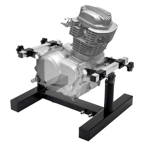 Heavy Duty Motorcycle Engine Stand, Adjustable Motorcycle Motor Stand for Car/Engine Repair, 1000 lb Capacity, Durable Steel Construction, Easy Assembly & 360° Rotation