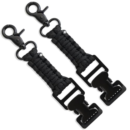 weryerker 2PCS Tactical Glove Clip Holder Anti-slip Nylon Work Glove Holder Clip, for Tactical Backpack, Tool Belt, Outdoor - color: 2pcs Black 1