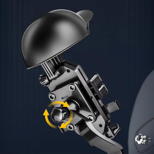 Universal Motorcycle & Bike Phone Holder, 1PC Helmet-Mounted & Handlebar Cradle with Waterproof Sun Visor, Shockproof Octopus Grip for Smartphones on Cycling and Electric Vehicles
