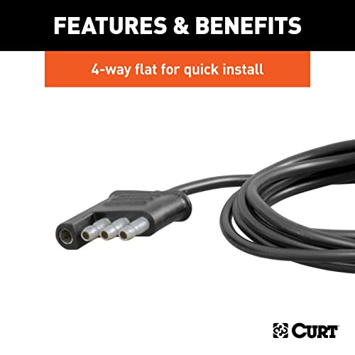 CURT 53201 Auxiliary Automotive LED Light Strips for Hitch Cargo Carrier, Bike Rack, 2-Pack